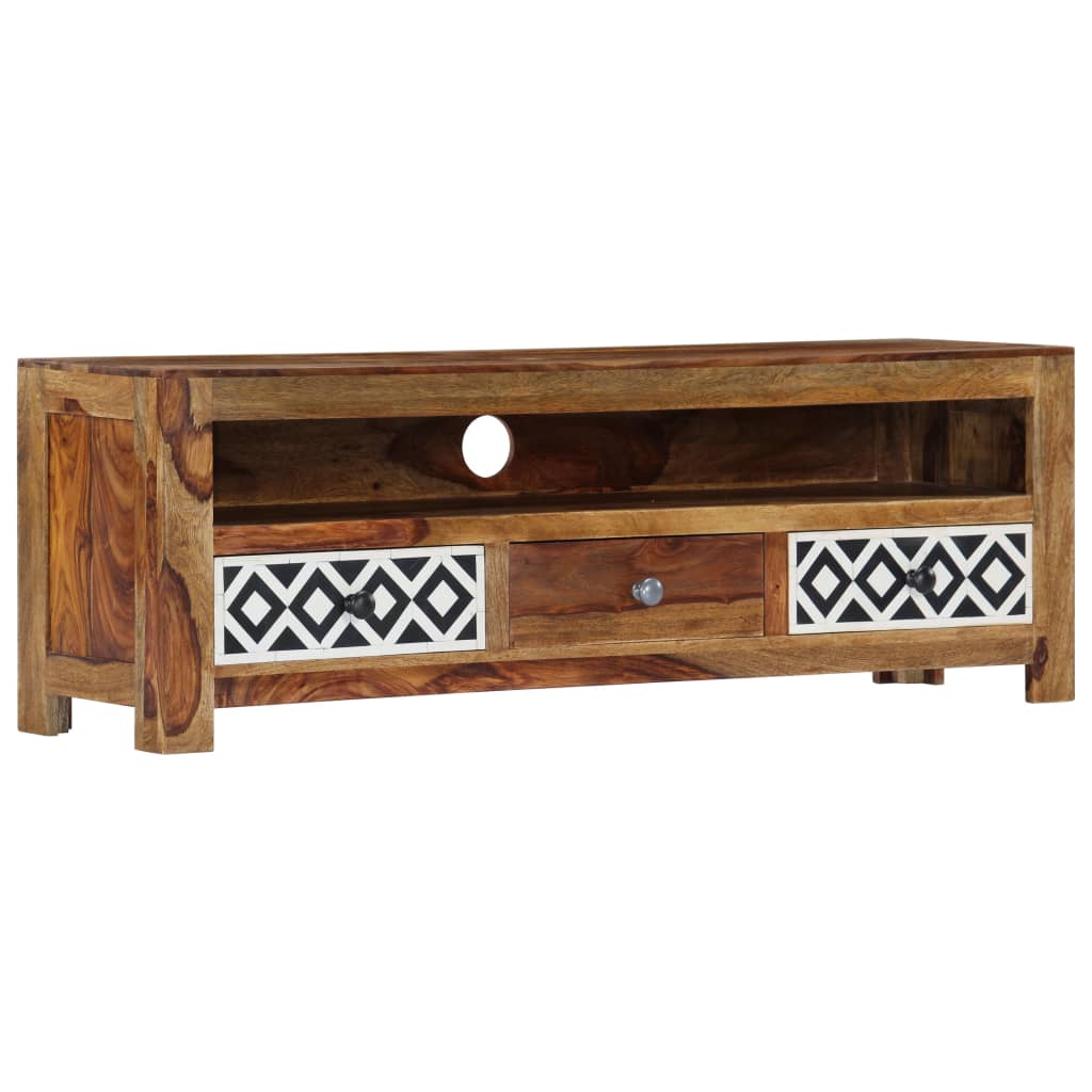 vidaXL Szafka pod TV, 120x30x40 cm, lite drewno akacjowe
