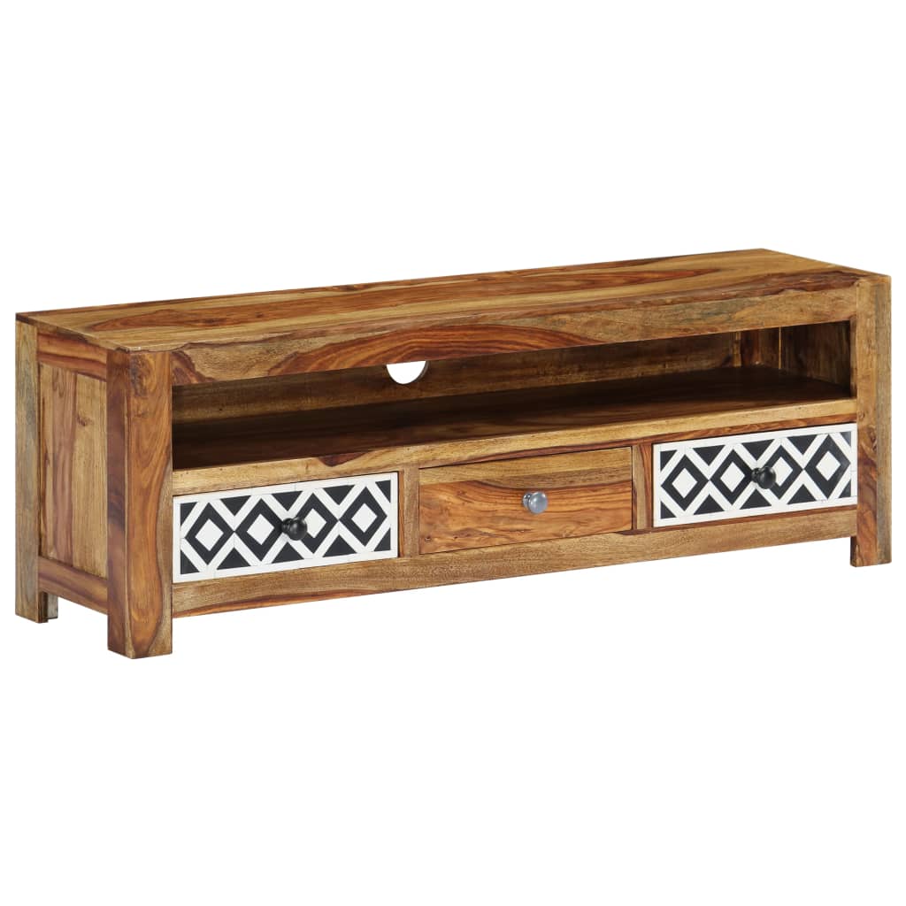 vidaXL Szafka pod TV, 120x30x40 cm, lite drewno akacjowe