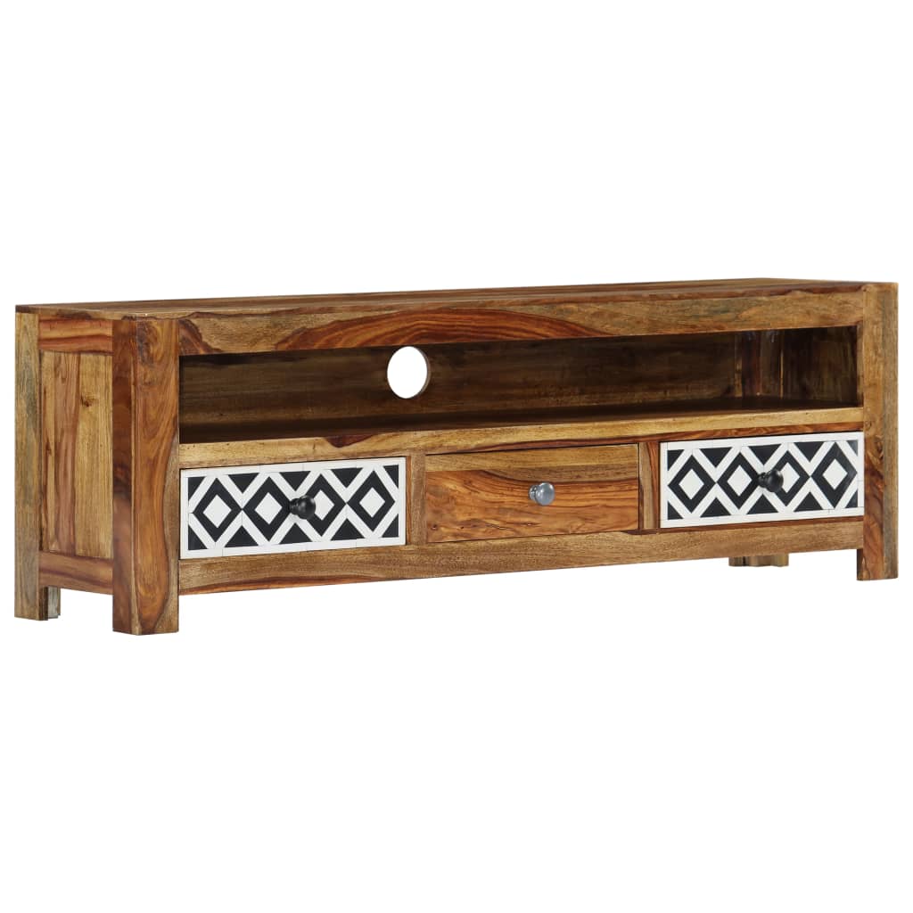 vidaXL Szafka pod TV, 120x30x40 cm, lite drewno akacjowe
