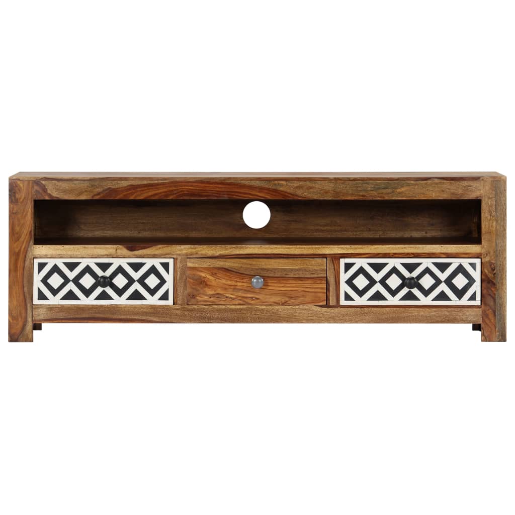 vidaXL Szafka pod TV, 120x30x40 cm, lite drewno akacjowe