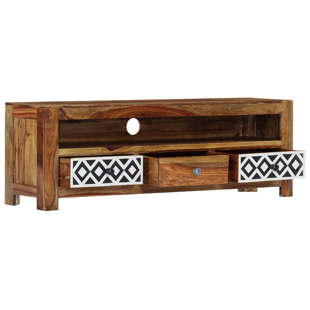 vidaXL Szafka pod TV, 120x30x40 cm, lite drewno akacjowe