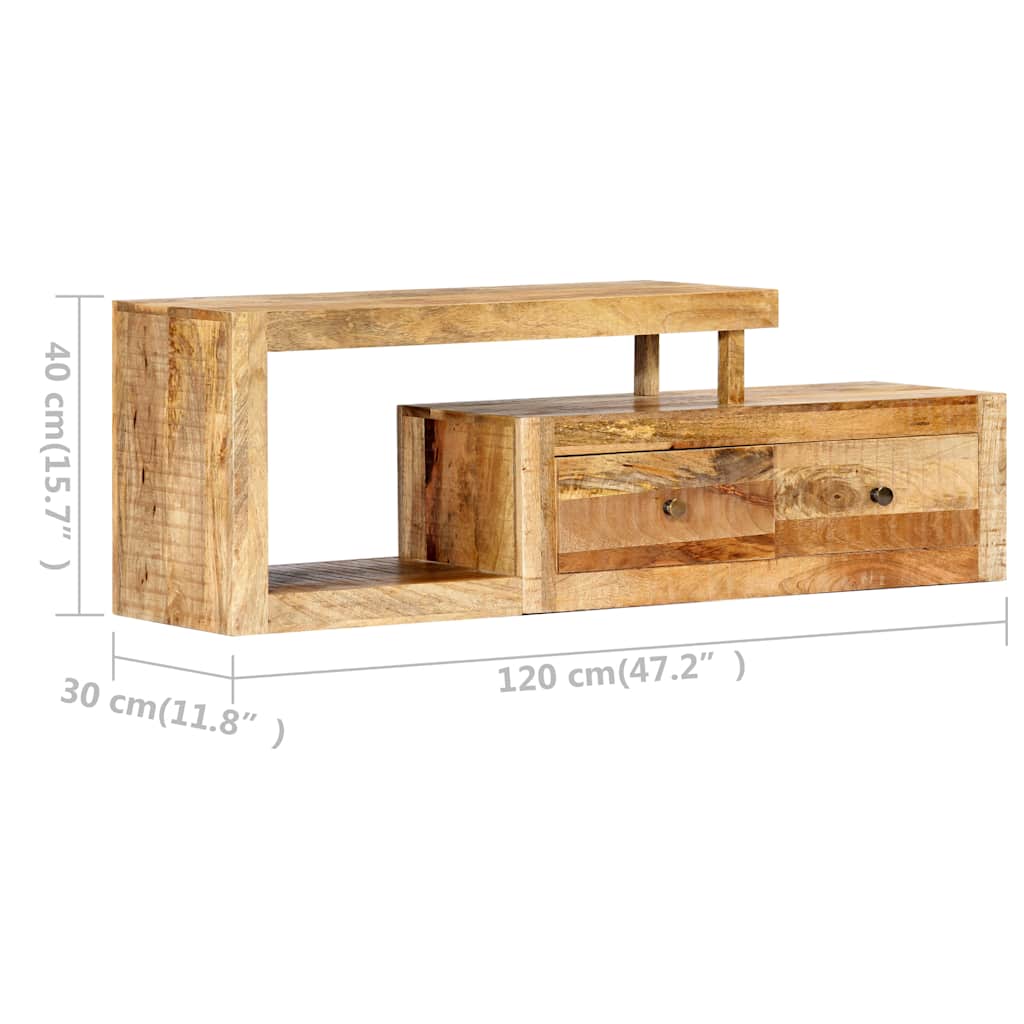 vidaXL Szafka pod TV, 120 x 30 x 40 cm, lite drewno mango