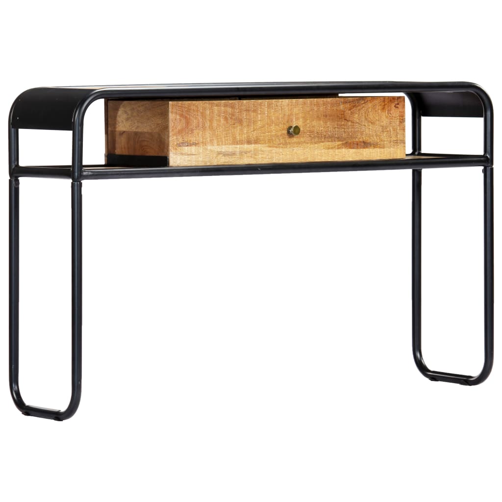 vidaXL Stolik konsola, 118 x 30 x 75 cm, lite drewno mango