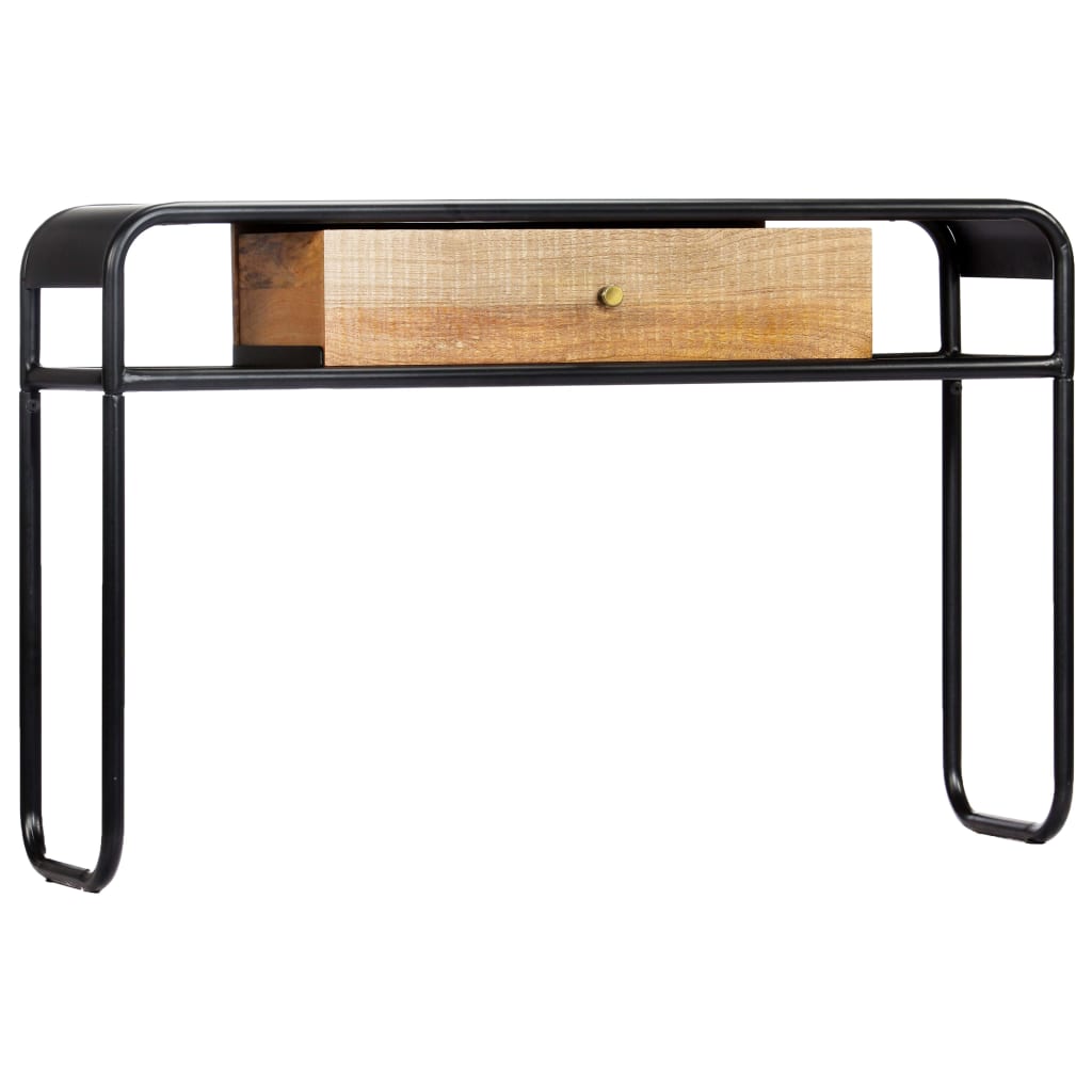 vidaXL Stolik konsola, 118 x 30 x 75 cm, lite drewno mango