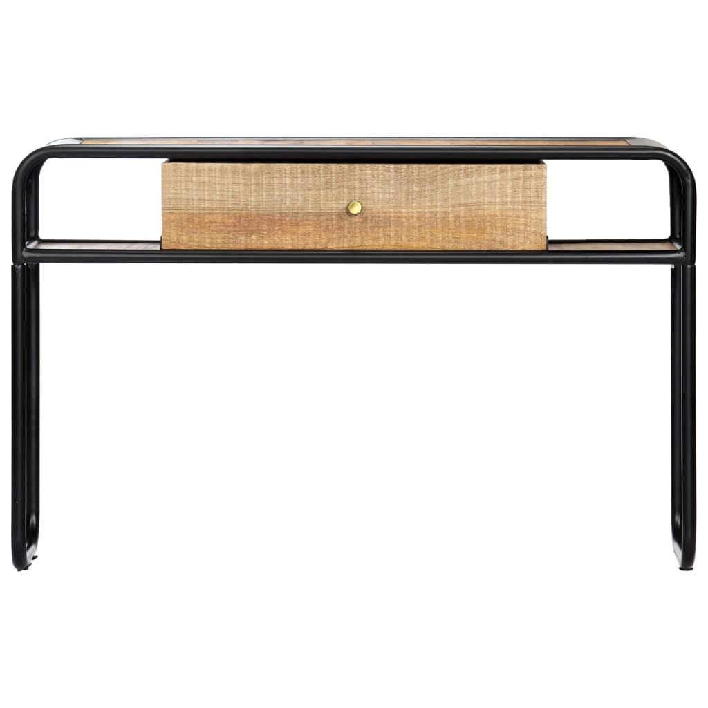 vidaXL Stolik konsola, 118 x 30 x 75 cm, lite drewno mango