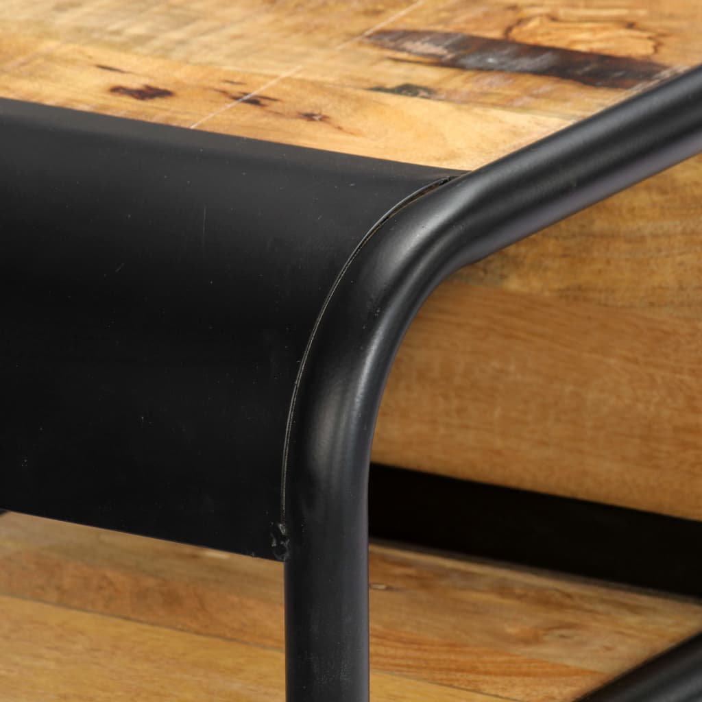 vidaXL Stolik konsola, 118 x 30 x 75 cm, lite drewno mango