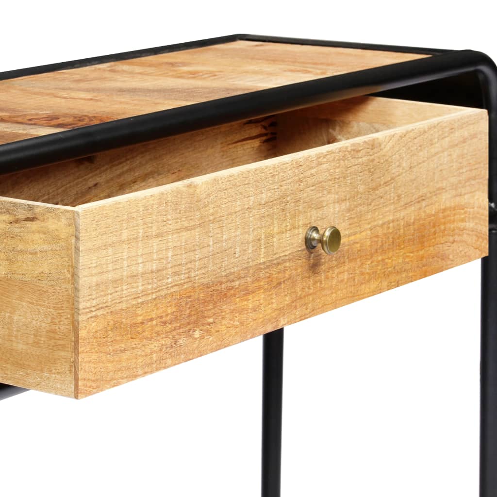 vidaXL Stolik konsola, 118 x 30 x 75 cm, lite drewno mango