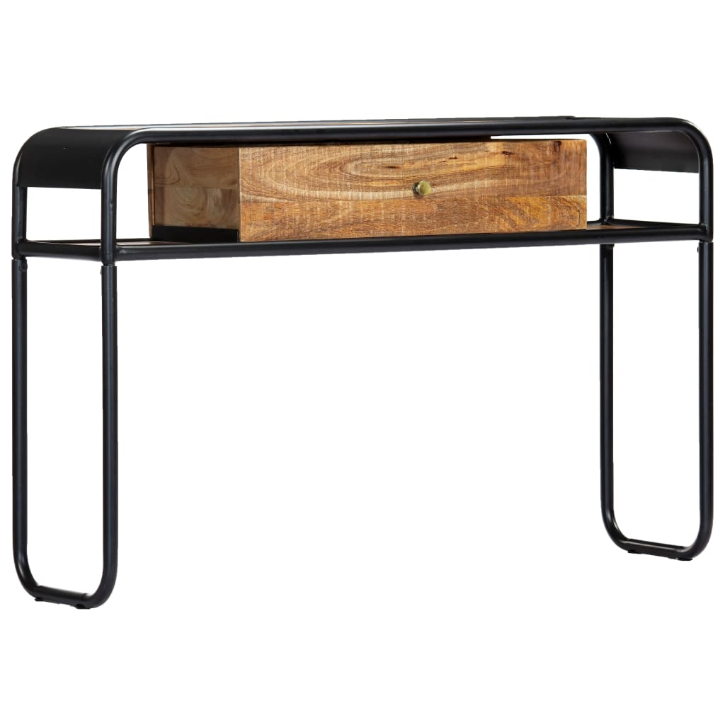 vidaXL Stolik konsola, 118 x 30 x 75 cm, lite drewno mango
