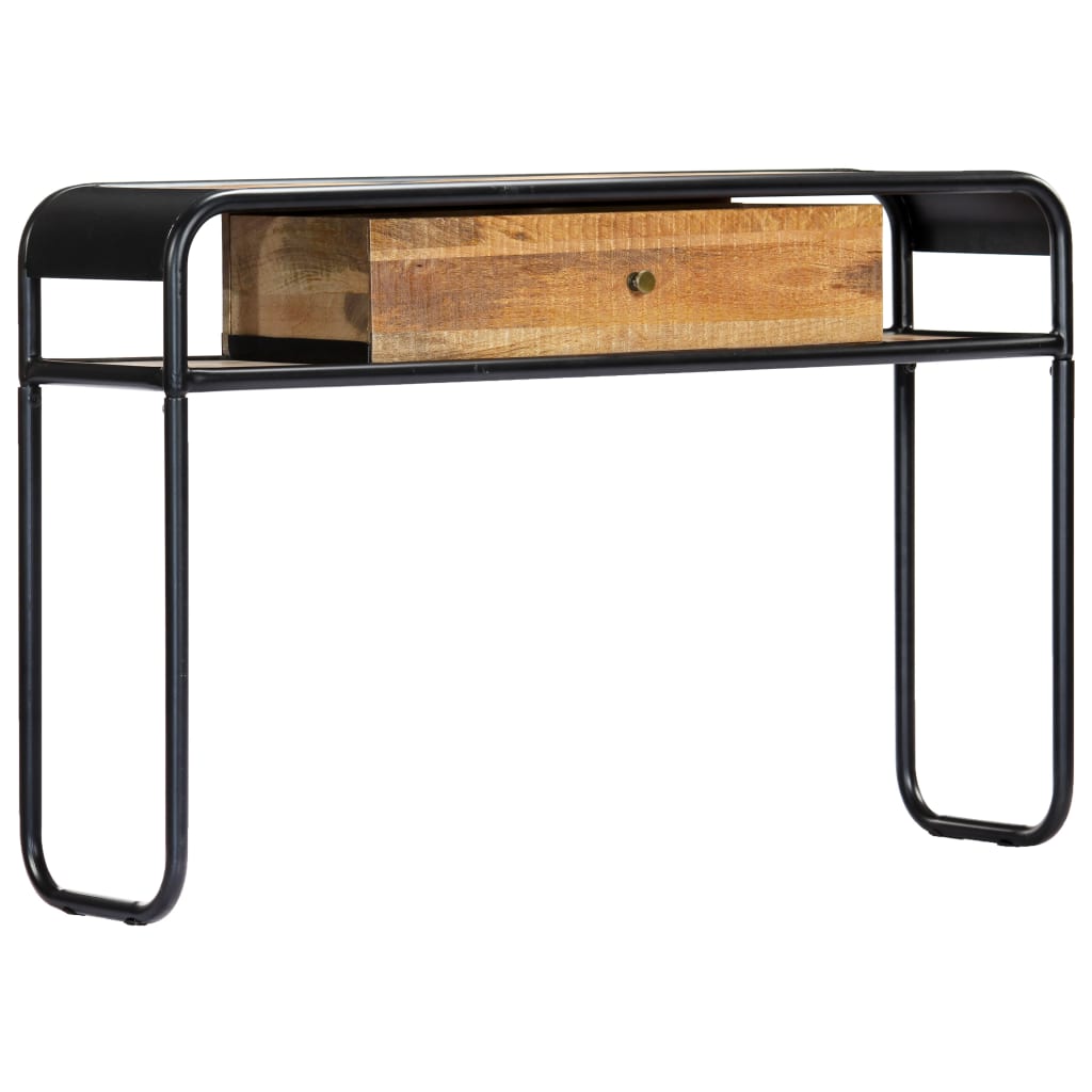 vidaXL Stolik konsola, 118 x 30 x 75 cm, lite drewno mango