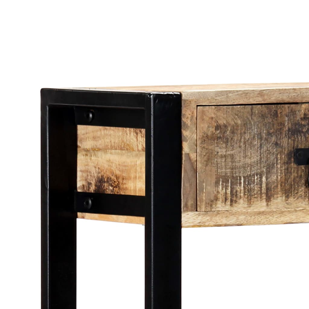 vidaXL Stolik typu konsola, 90 x 30 x 75 cm, lite drewno mango