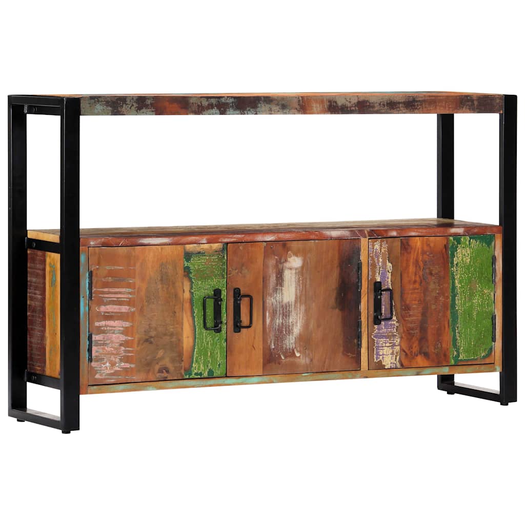 vidaXL Szafka, 120x30x75 cm, lite drewno z odzysku