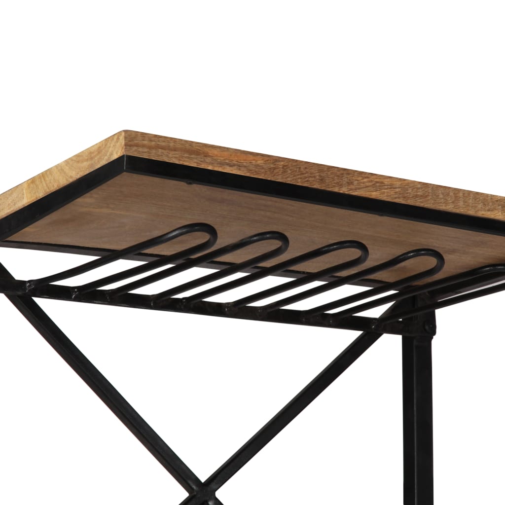 vidaXL Szafka na wino, 49x31x172 cm, traktor, lite drewno mango
