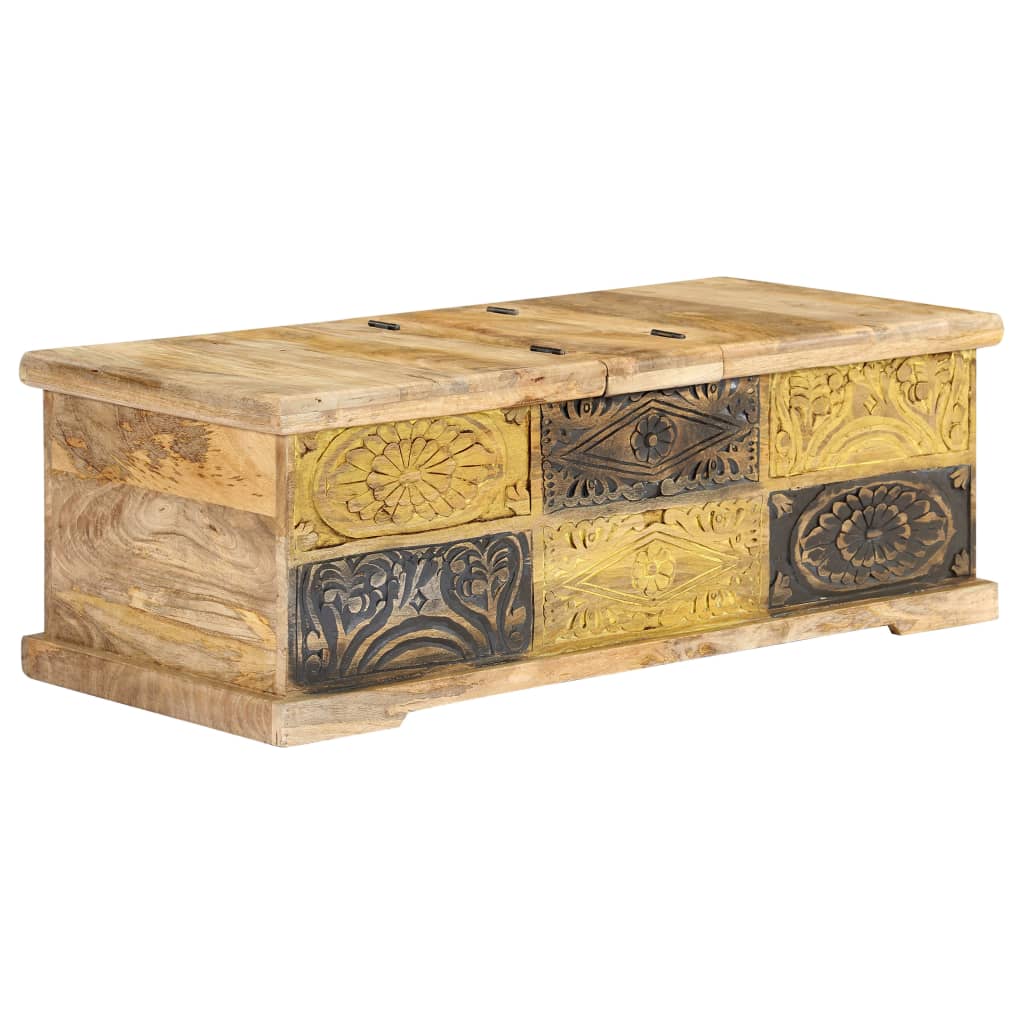 vidaXL Stolik kawowy, 100x50x35 cm, lite drewno mango