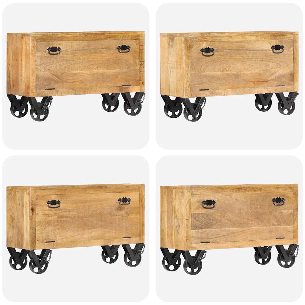 vidaXL Szafka na buty, 86x35x55 cm, lite drewno mango