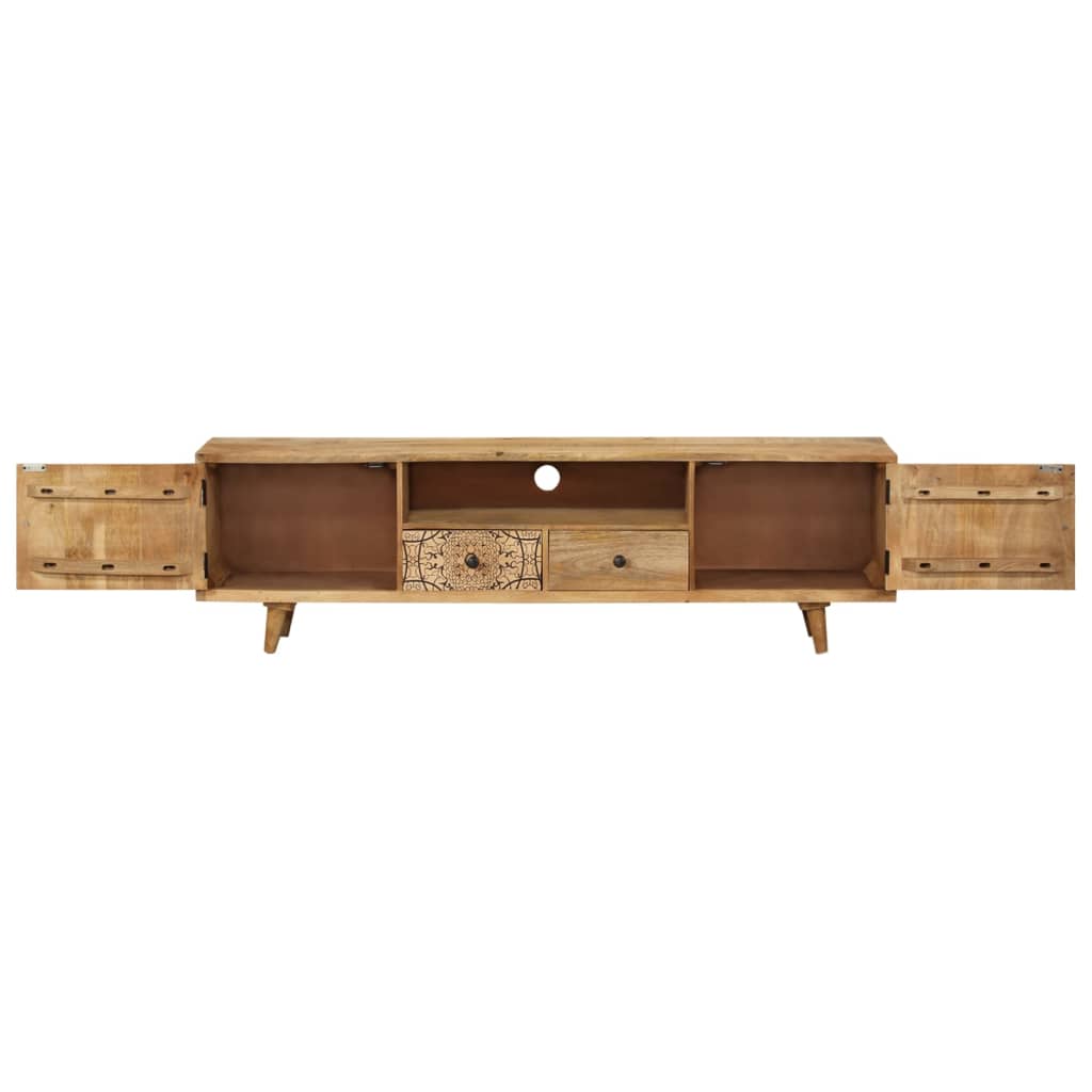 vidaXL Szafka pod TV, 140x30x40 cm, lite drewno mango