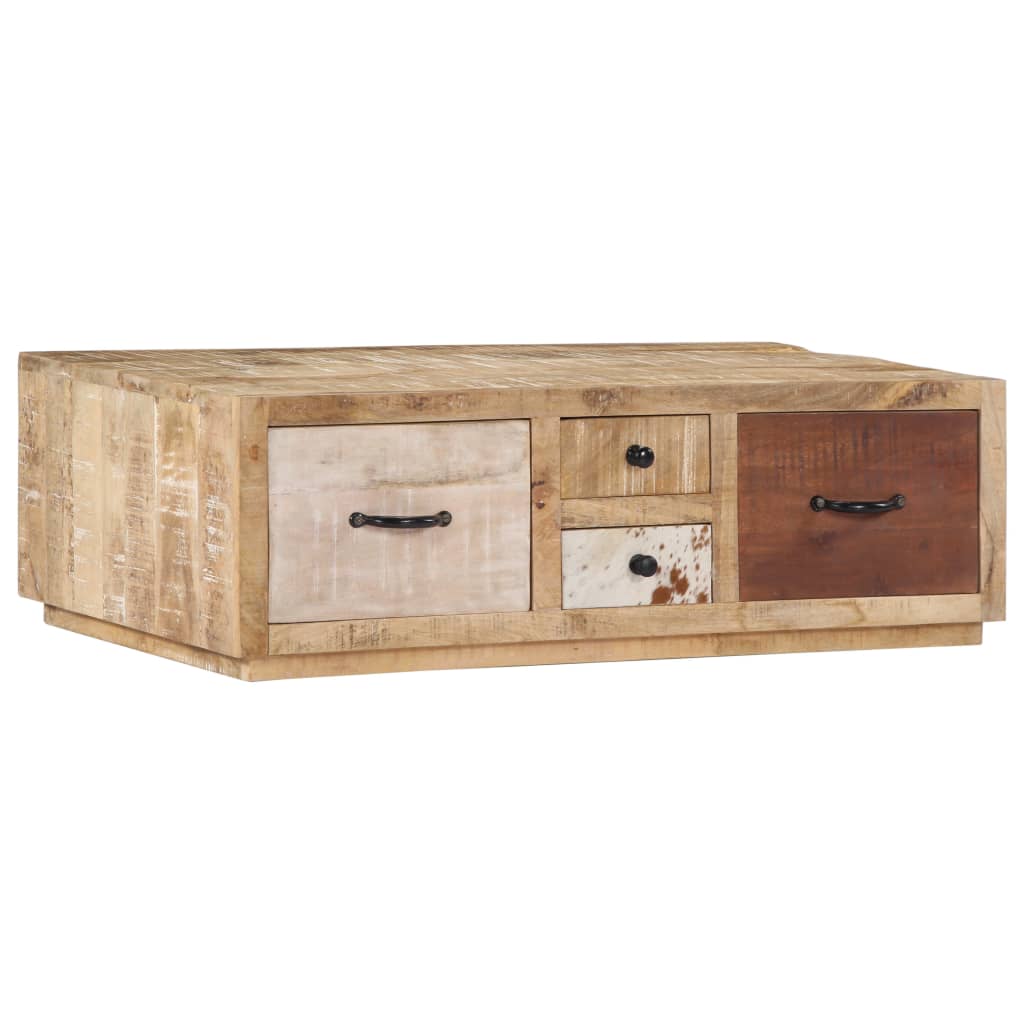 vidaXL Stolik kawowy, 90x60x30 cm, lite drewno mango