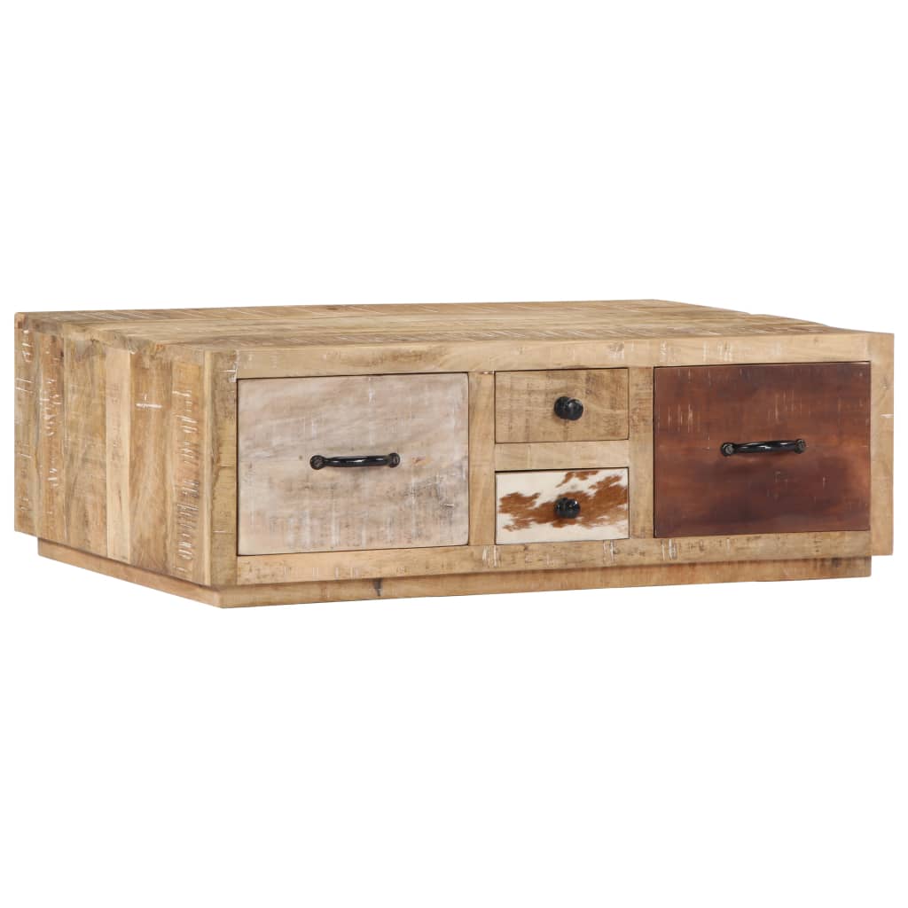 vidaXL Stolik kawowy, 90x60x30 cm, lite drewno mango