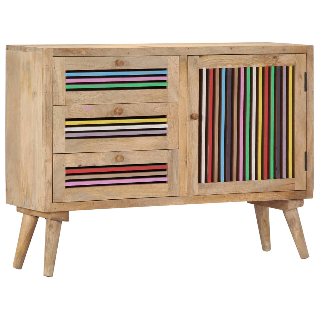 vidaXL Szafka, 100x30x75 cm, lite drewno mango