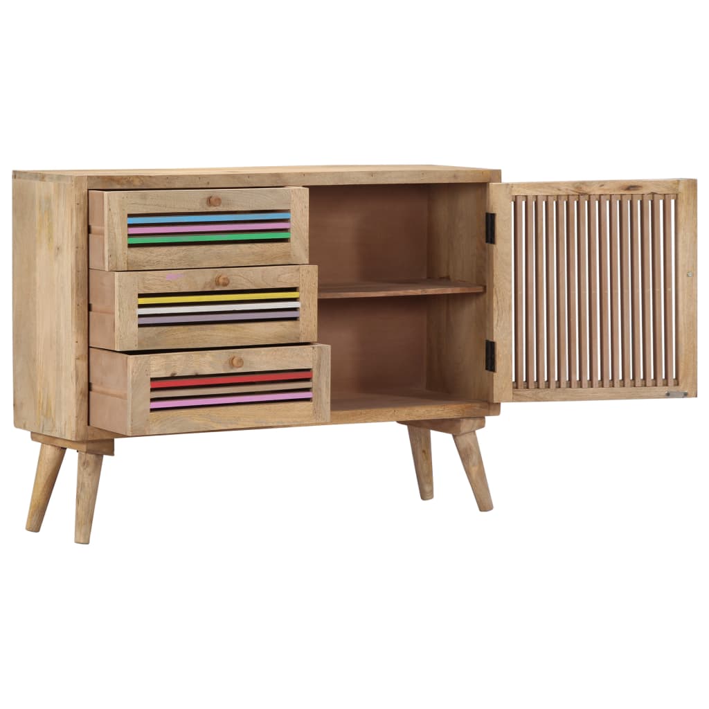 vidaXL Szafka, 100x30x75 cm, lite drewno mango