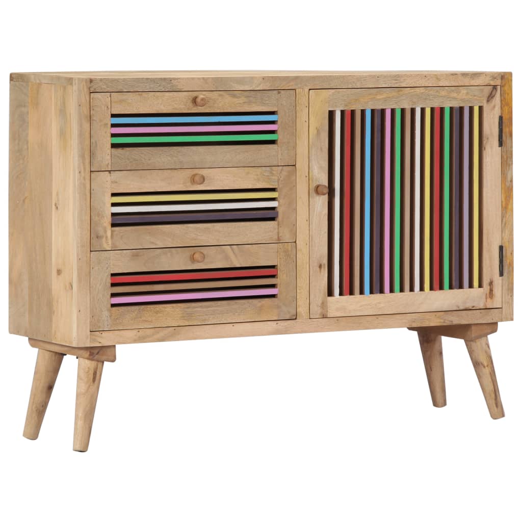 vidaXL Szafka, 100x30x75 cm, lite drewno mango
