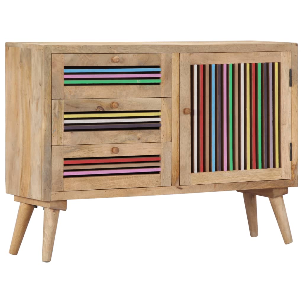 vidaXL Szafka, 100x30x75 cm, lite drewno mango