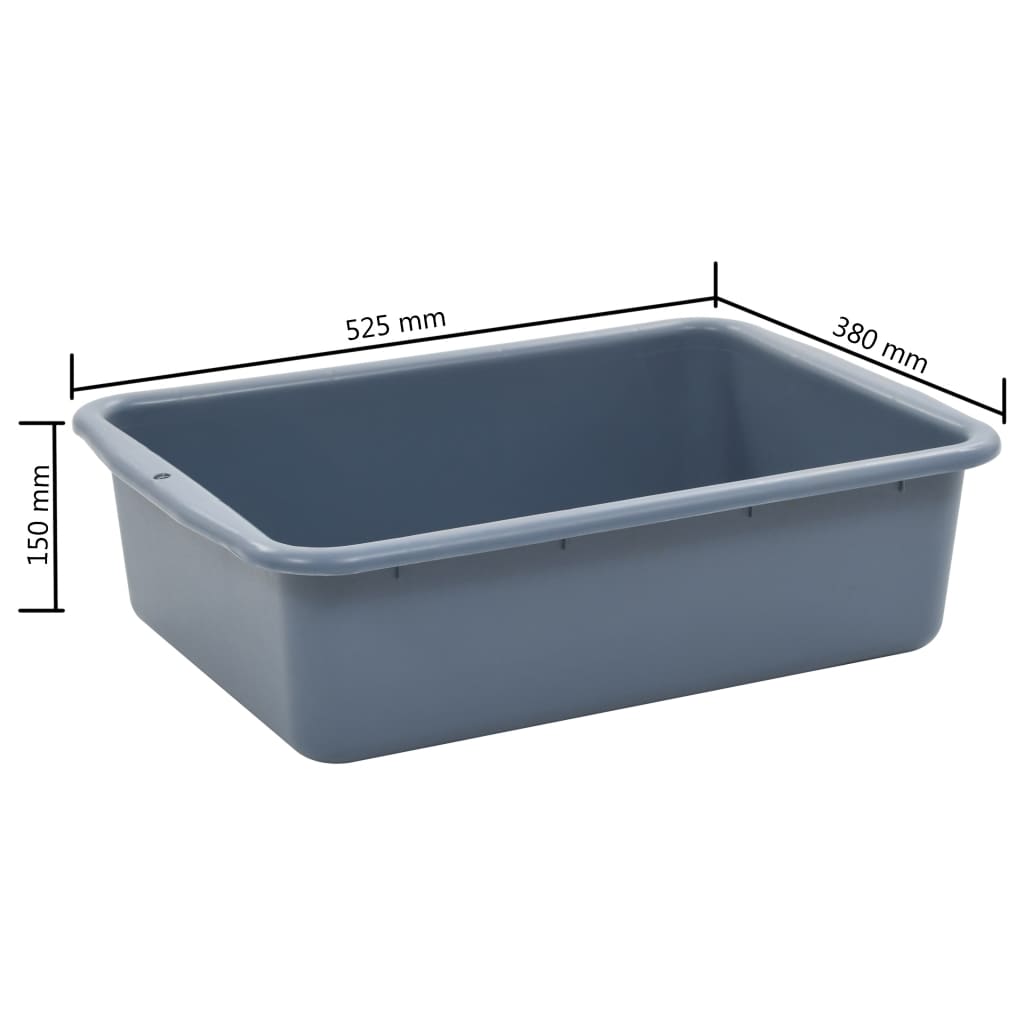 vidaXL Wózek kuchenny z plastikowymi pojemnikami, 82x43,5x93 cm