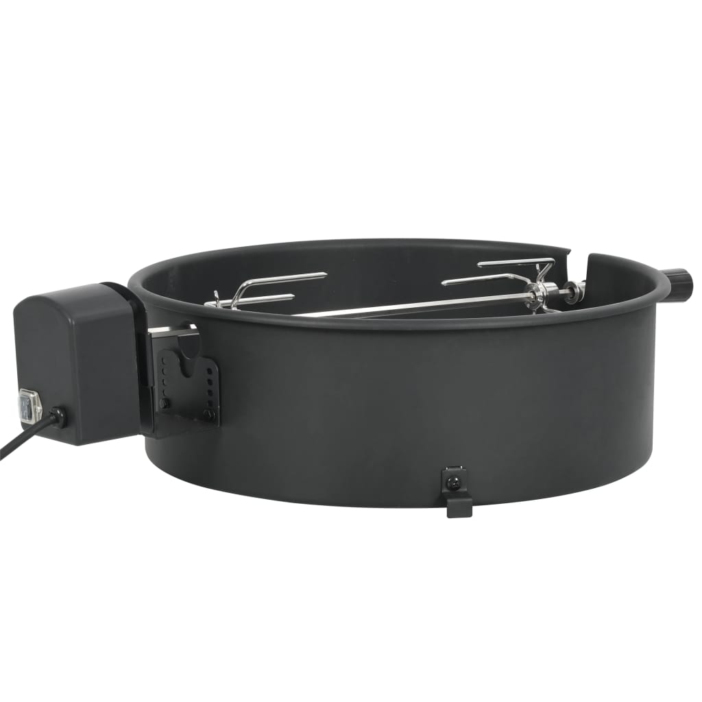 vidaXL Rożen z pierścieniem, 47 cm, czarny
