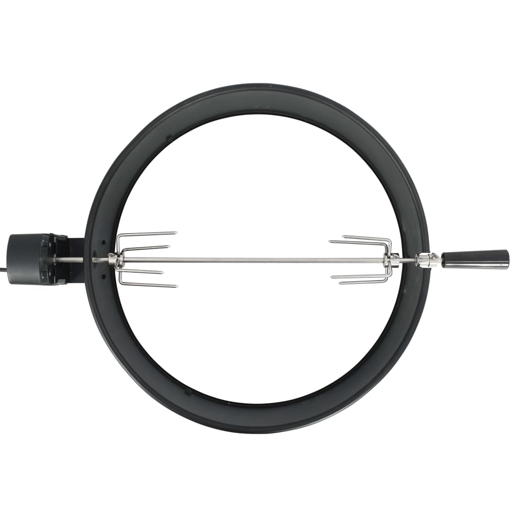 vidaXL Rożen z pierścieniem, 57 cm, czarny