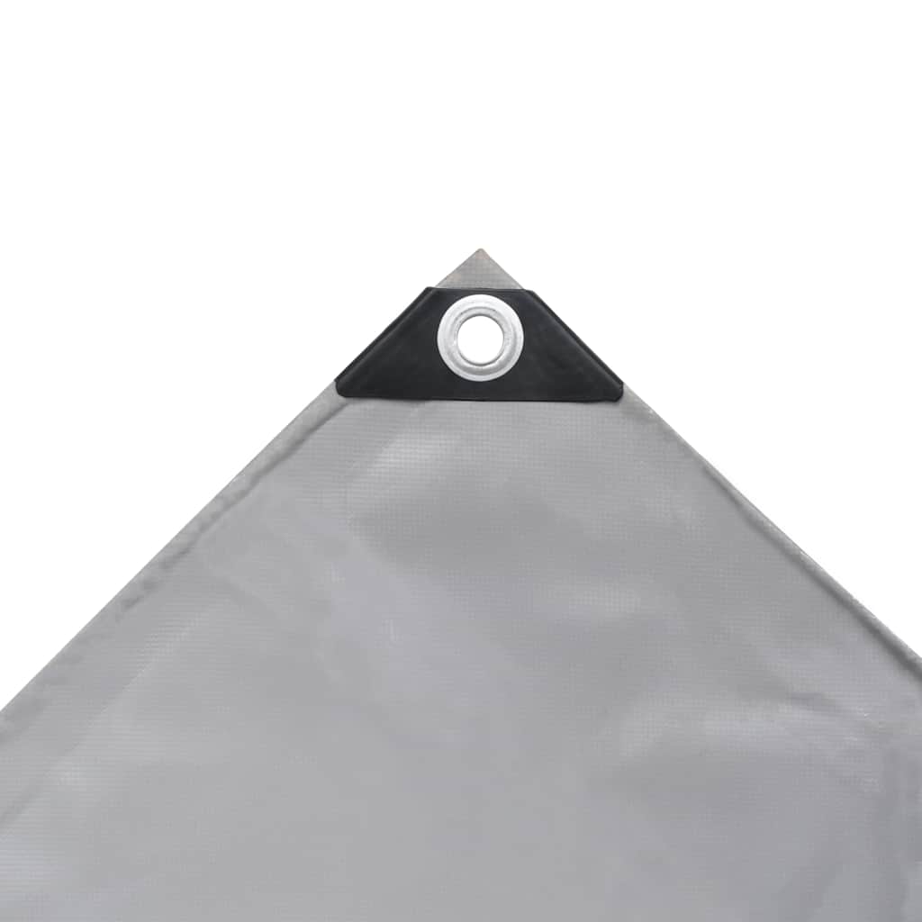 vidaXL Plandeka 650 g/m², 1,5 x 6 m, szara