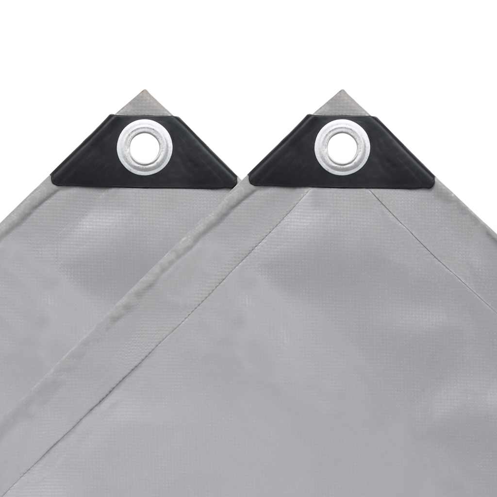 vidaXL Plandeka 650 g/m², 1,5 x 20 m, szara