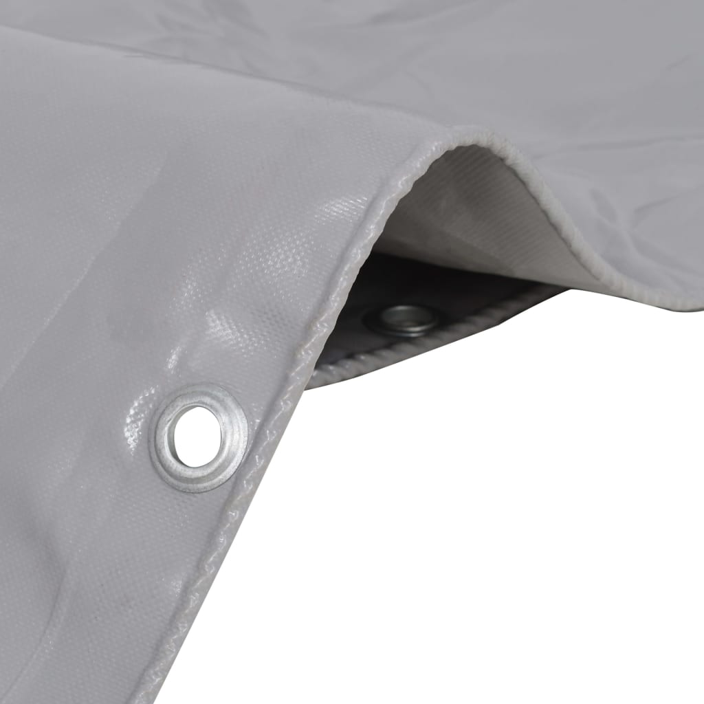 vidaXL Plandeka 650 g/m², 2,5 x 3,5 m, szara