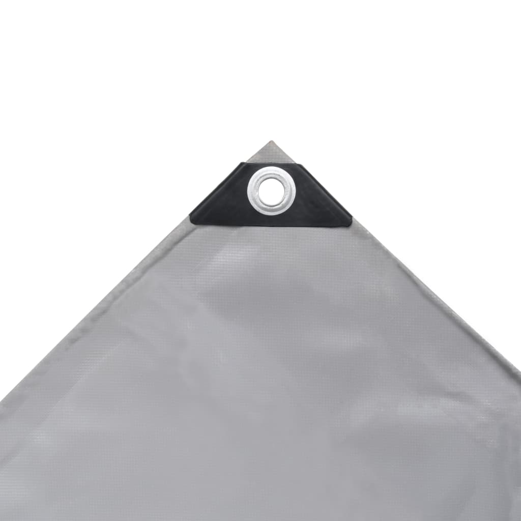 vidaXL Plandeka 650 g/m², 6 x 8 m, szara