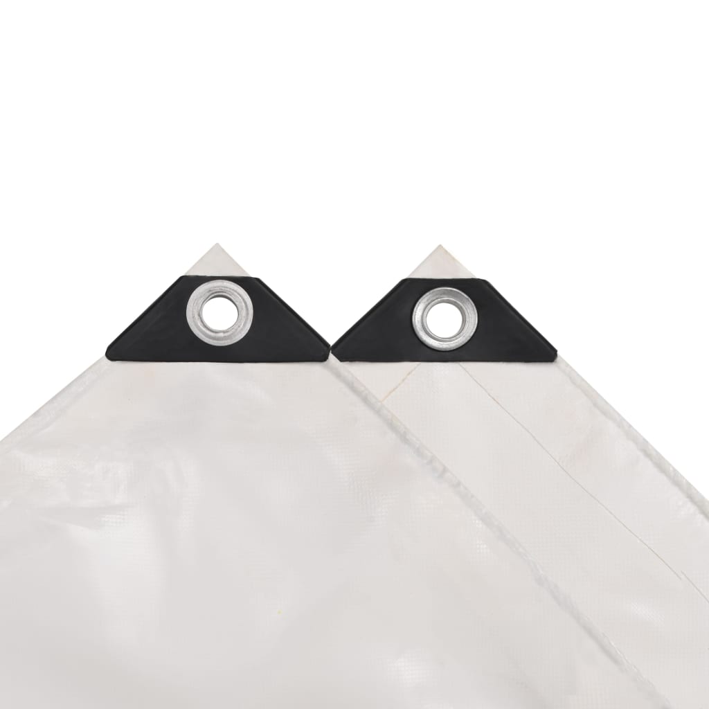vidaXL Plandeka 650 g/m², 1,5 x 6 m, biała