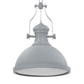 vidaXL Lampa sufitowa, szara, okrągła, E27