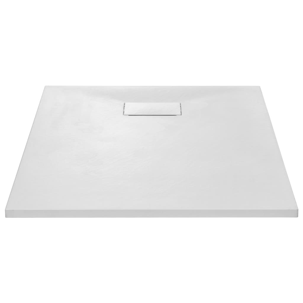 vidaXL Brodzik prysznicowy, SMC, biały, 100 x 80 cm