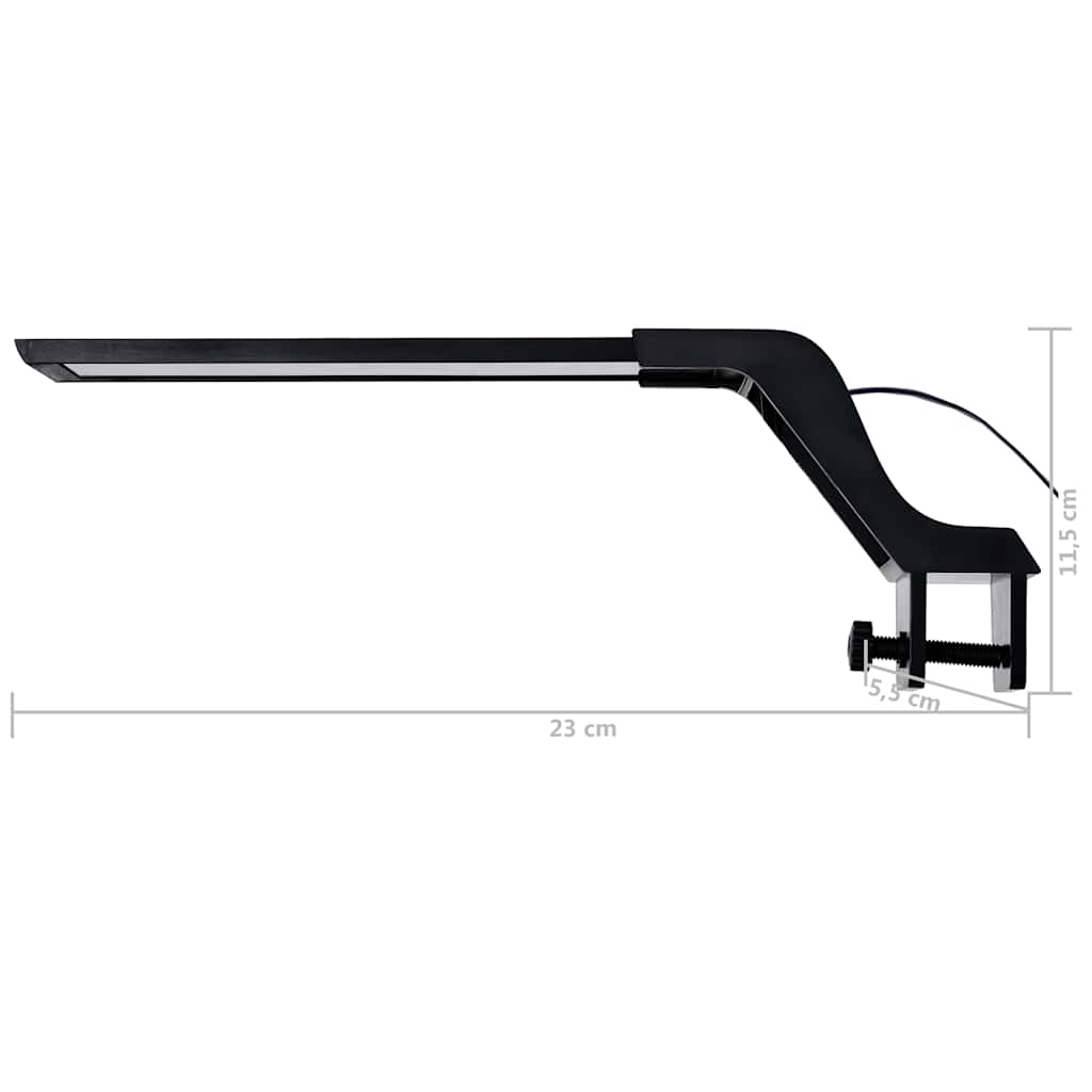 vidaXL Lampa LED do akwarium, z zaciskiem, 25-45 cm, niebiesko-biała