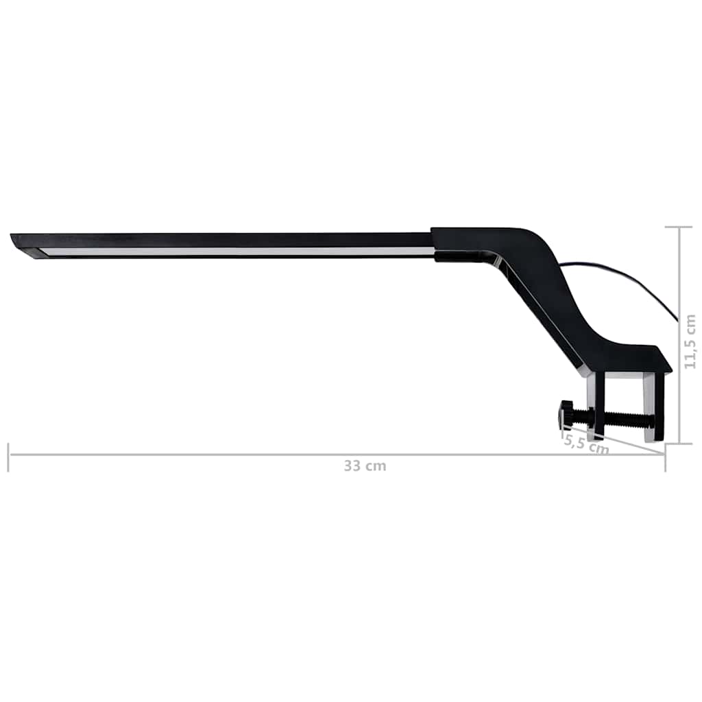 vidaXL Lampa LED do akwarium, z zaciskiem, 35-55 cm, niebiesko-biała