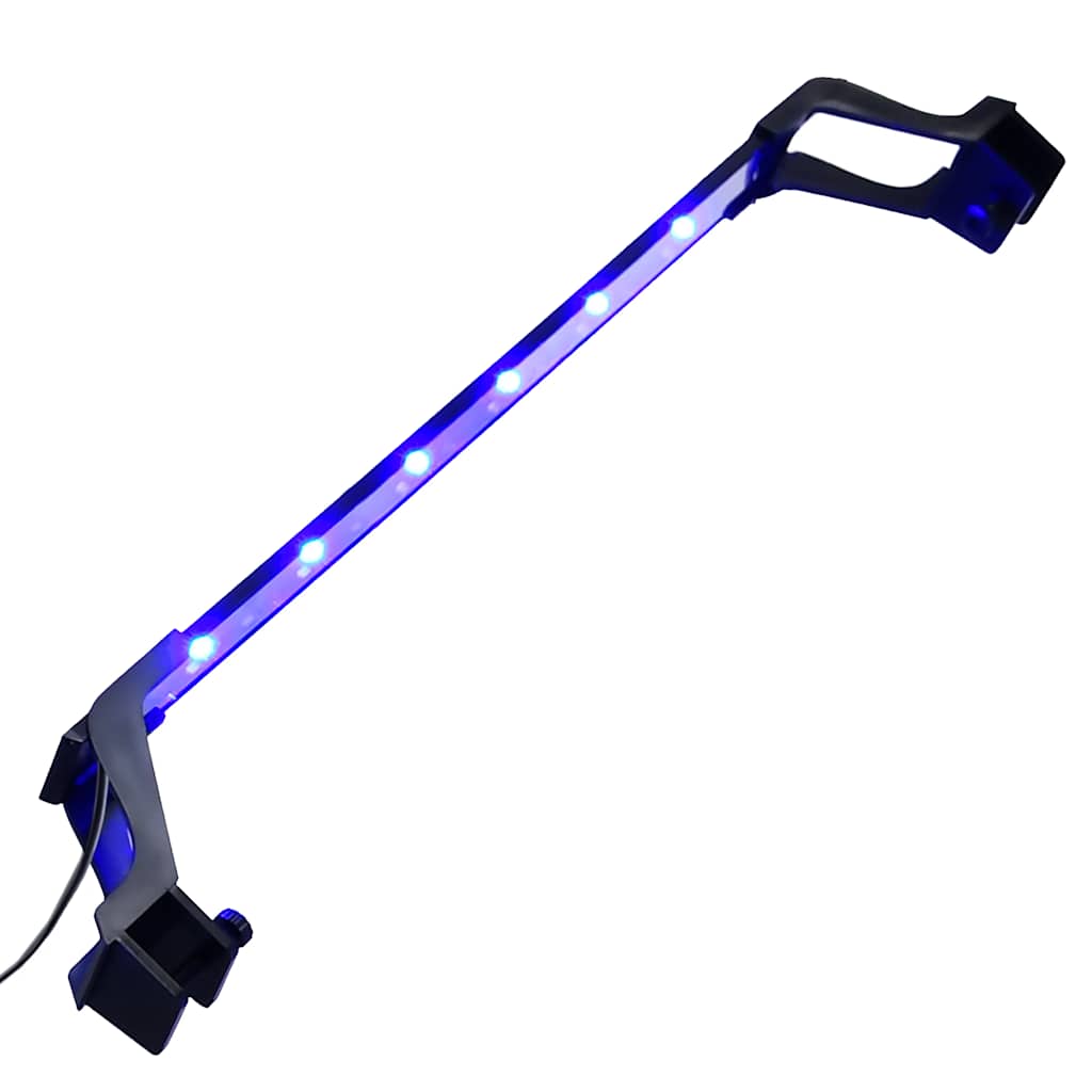 vidaXL Lampa LED do akwarium, z zaciskami, 55-70 cm, niebiesko-biała