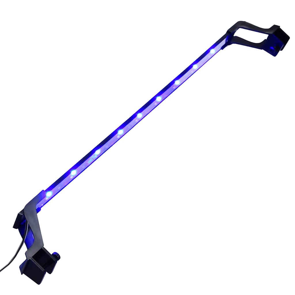 vidaXL Lampa LED do akwarium, z zaciskami, 75-90 cm, niebiesko-biała