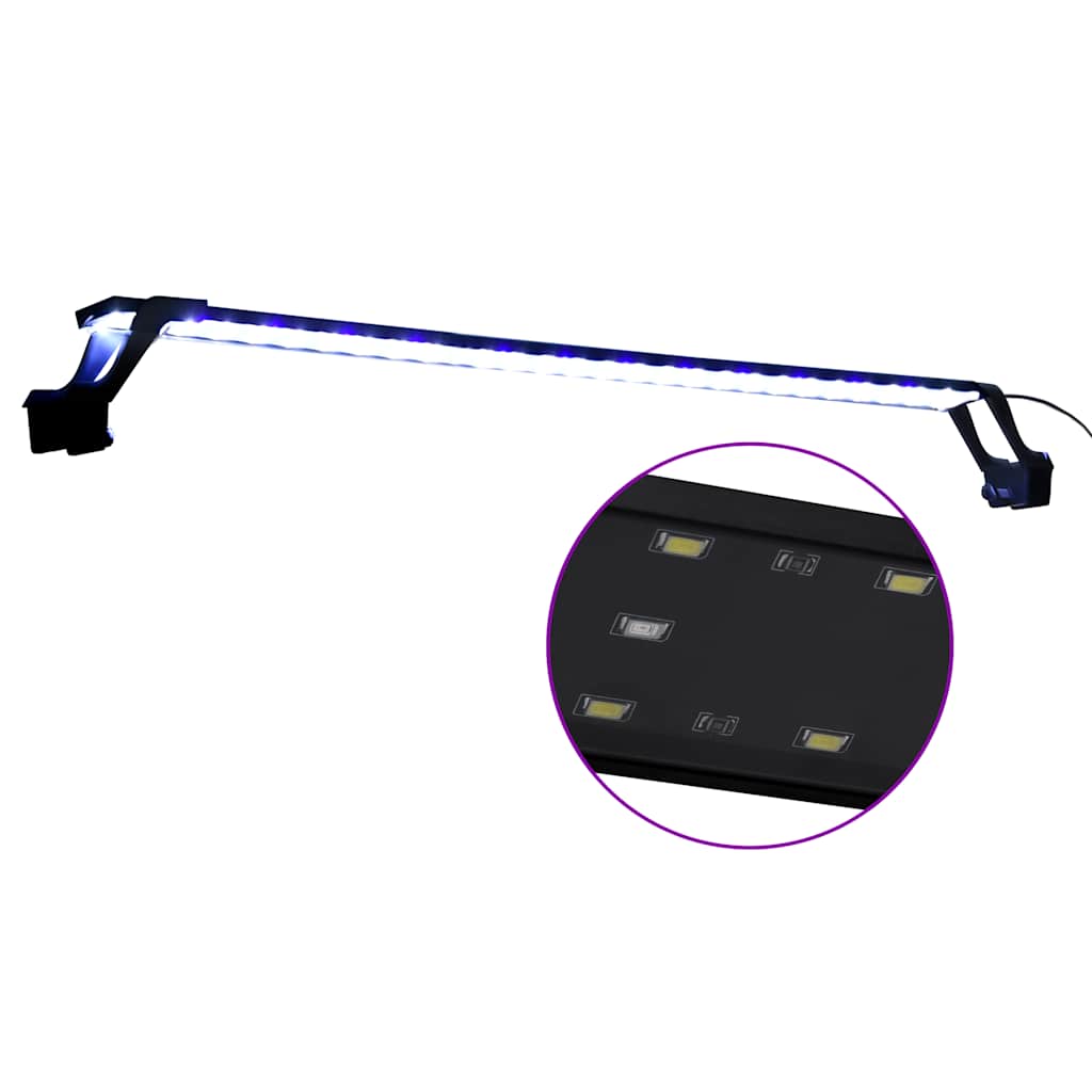 vidaXL Lampa LED do akwarium, z zaciskami, 90-105 cm, niebiesko-biała