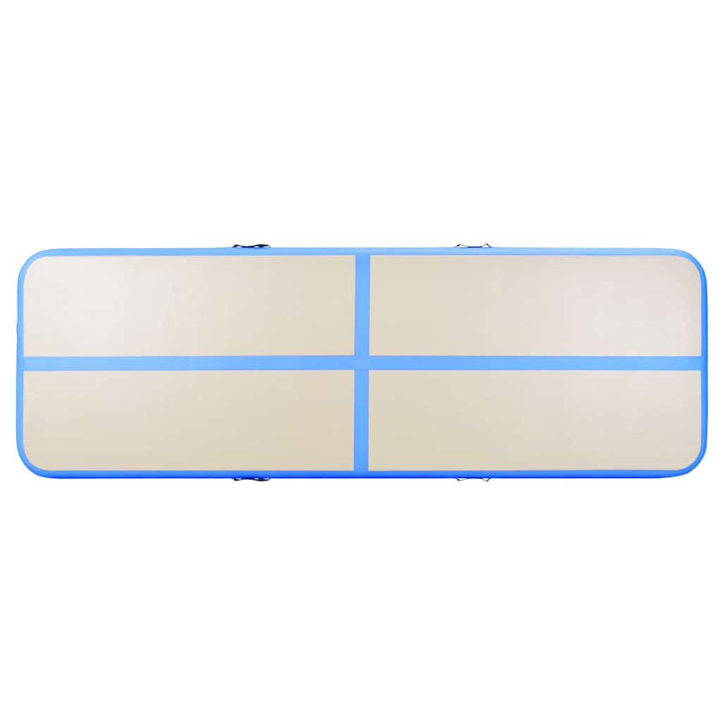 vidaXL Mata gimnastyczna z pompką, 300x100x10 cm, PVC, niebieska