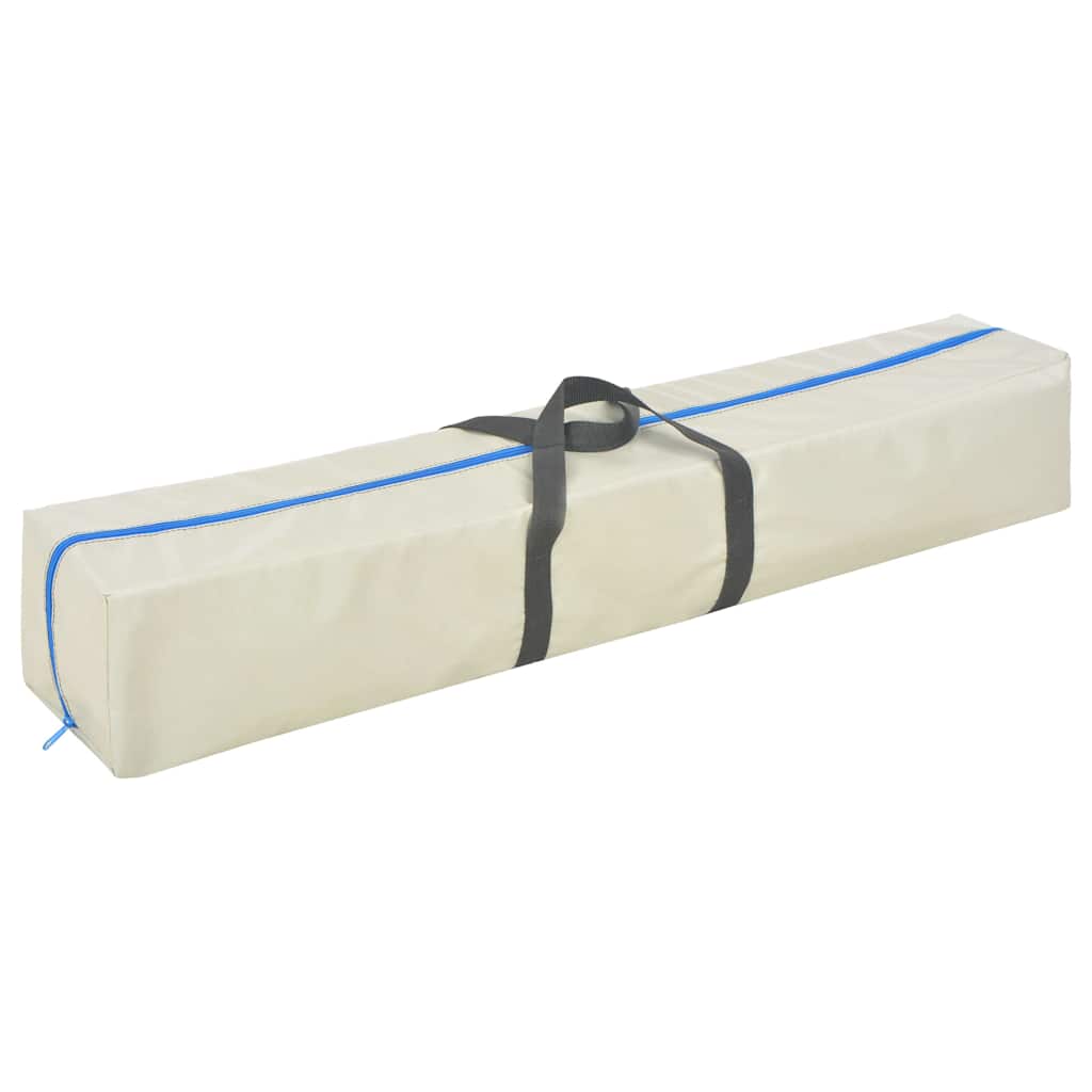 vidaXL Mata gimnastyczna z pompką, 600x100x10 cm, PVC, różowa