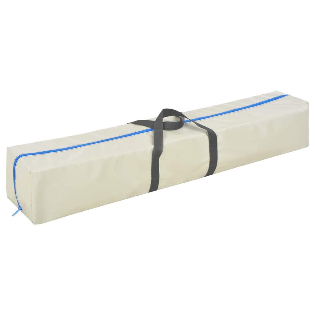 vidaXL Mata gimnastyczna z pompką, 600x100x10 cm, PVC, niebieska