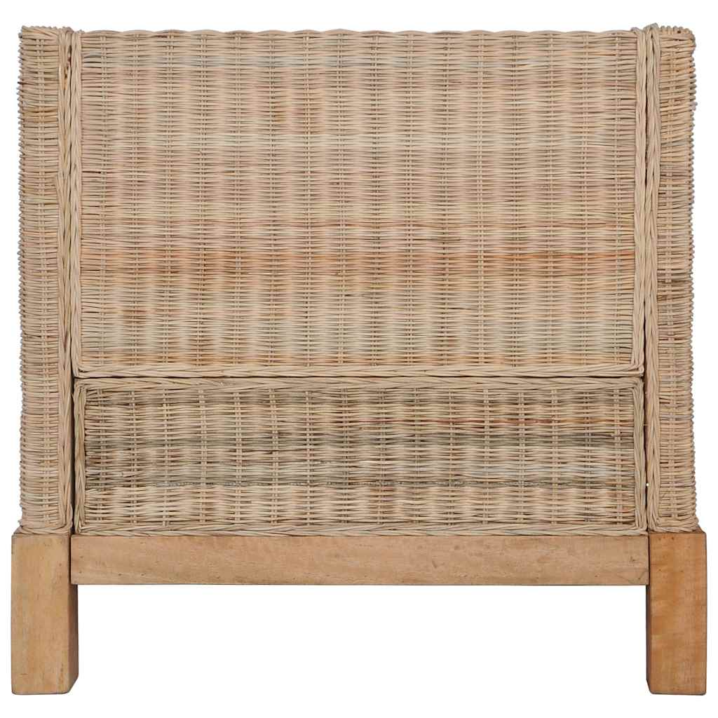 vidaXL Fotel z poduszkami, naturalny rattan