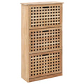 vidaXL Szafka na buty, 55x20x104 cm, lite drewno orzecha włoskiego