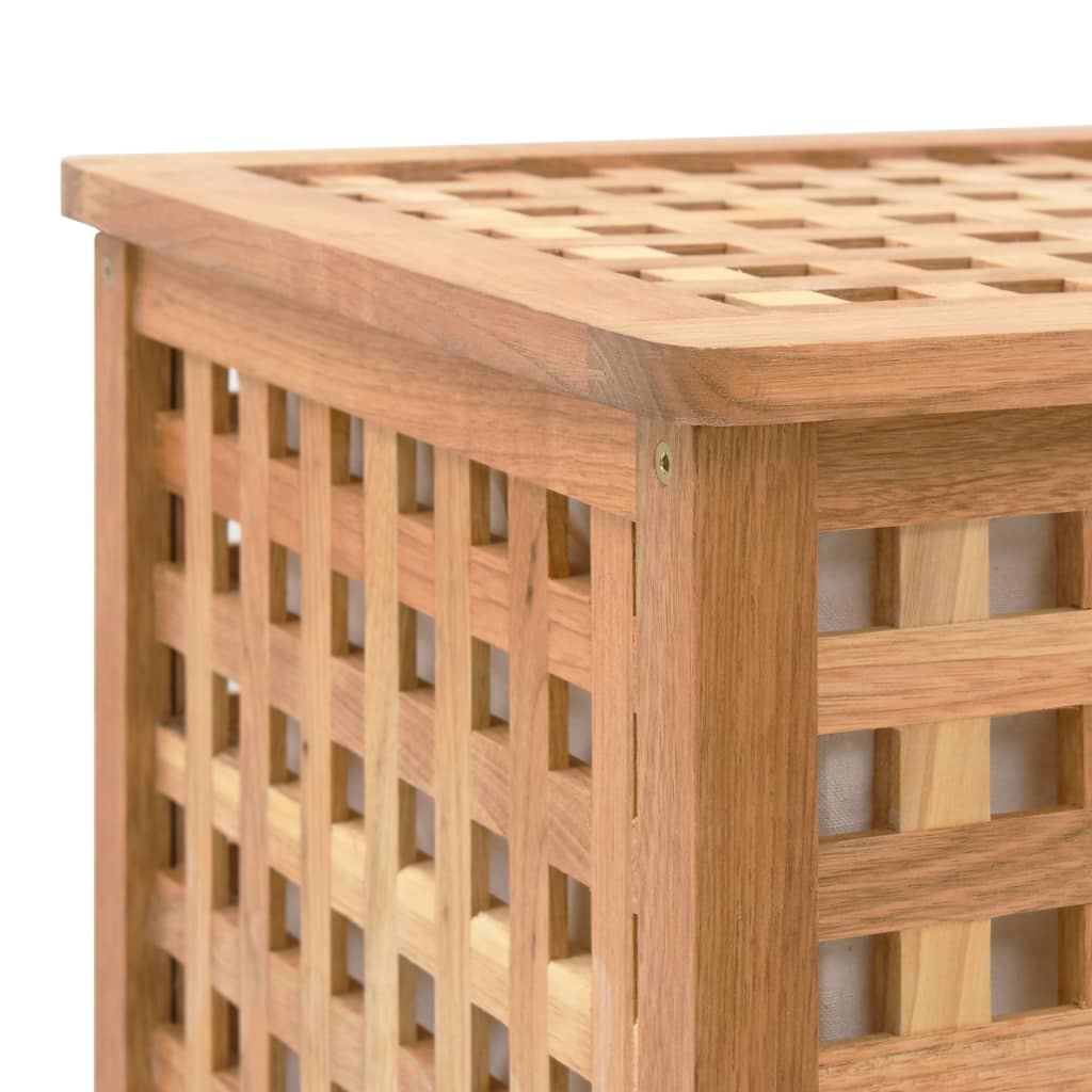 vidaXL Skrzynia na pranie, 77,5x37,5x46,5 cm, lite drewno orzechowe