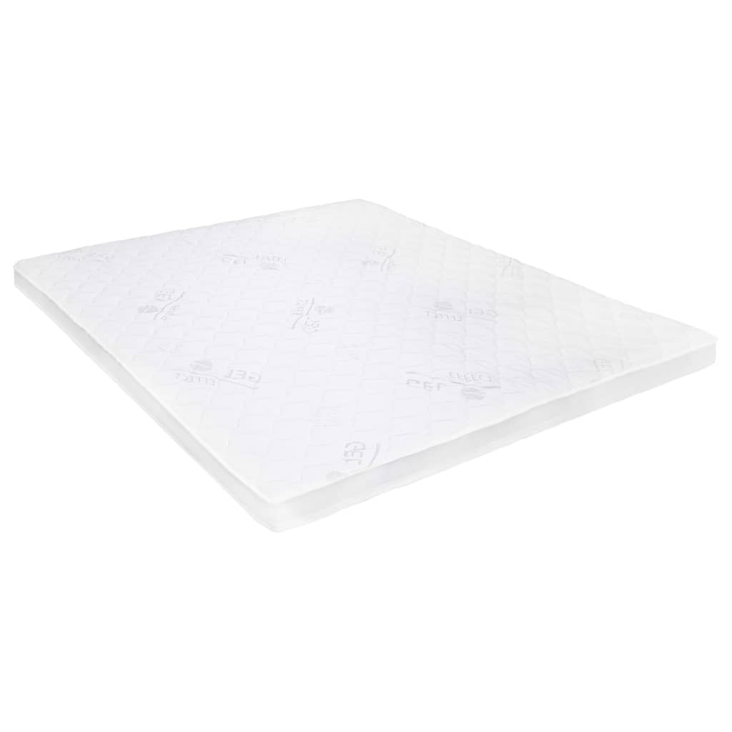 vidaXL Nakładka na materac, 140 x 200 cm, pianka żelowa, 7 cm