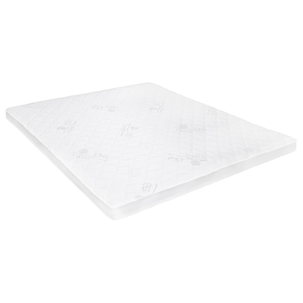 vidaXL Nakładka na materac, 160 x 200 cm, pianka żelowa, 7 cm