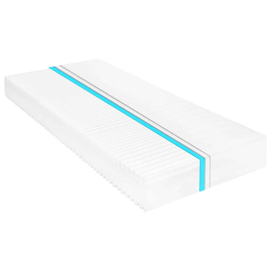 vidaXL Materac, 120x200 cm, 7 stref, pianka PU, 16 cm, H2 H3