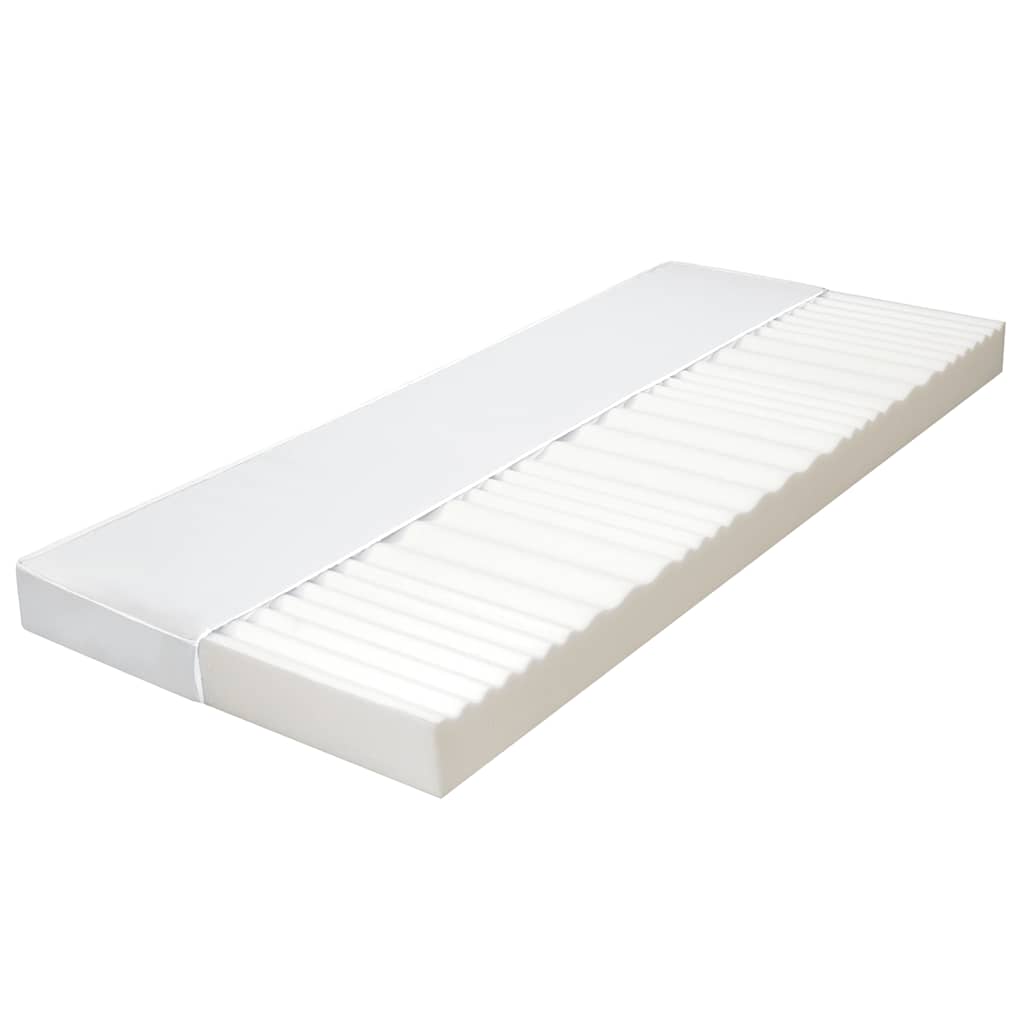 vidaXL Materac, 100x200 cm, 7 stref, pianka PU, 10 cm, H2 H3